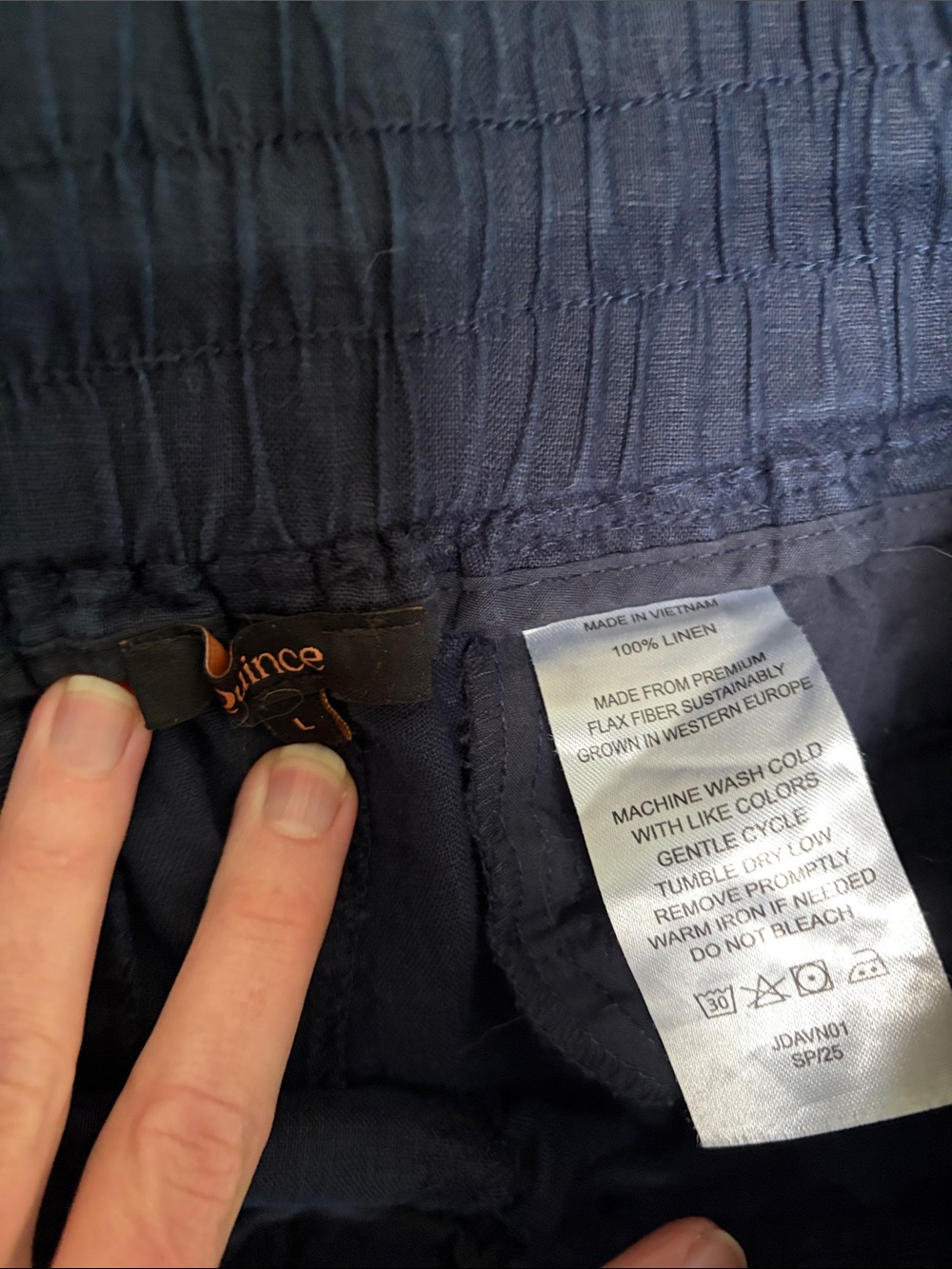 Quince 100% European Linen Drawstring Wide-Leg Pants - Picture 8 of 9